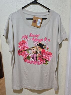 Rodeo Quincy "My Heart Belongs to a Cowboy" Tee